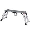 Folding Work Platform, 660 lbs Load Capacity, Aluminum Drywall Stool Ladder, Heavy Duty Work Bench w/ Non-Slip Feet, Ideal for Washing Vehicles, Cleaning, Painting, Decorating