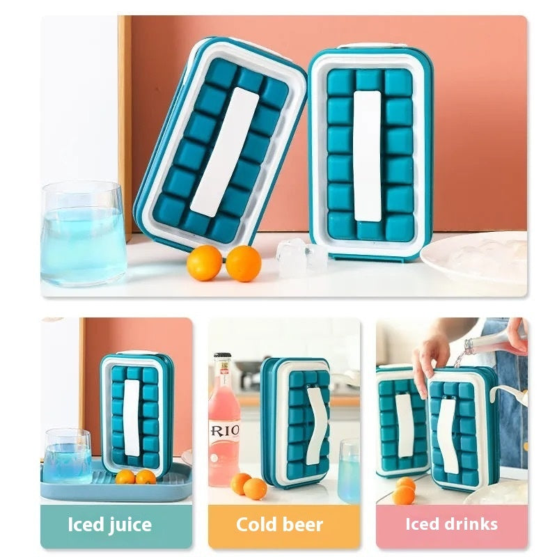 Ice Cube Mold Pot-shaped Ice Maker Storage Box Refrigerator