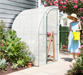 Outdoor Lean to Greenhouse, Walk-In Green House Plant Nursery