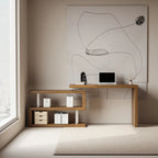 Modern 47'L Swivel Top Desk-Walnut - Eloy Royal