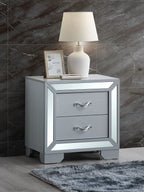 Murry G004800-N Nightstand , Silver