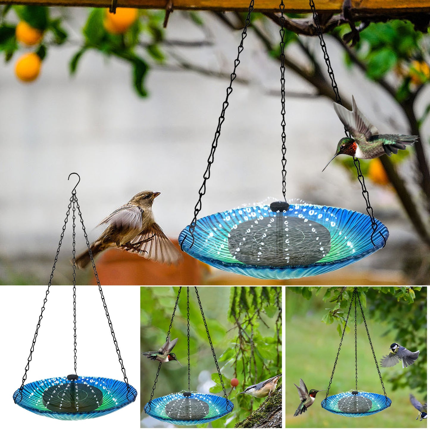 Outdoor Garden Fountain Hanging Bird Feeder - Eloy Royal