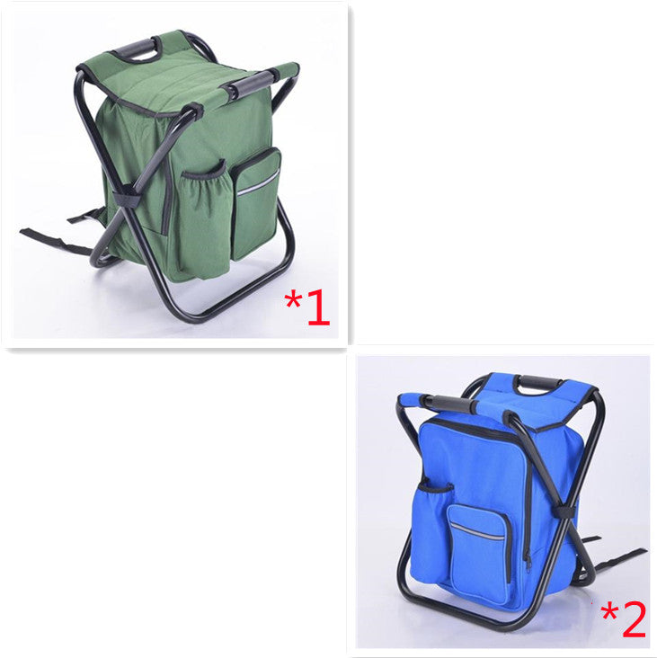 Multifunction Outdoor Folding Chair Ice Cooler Picnic Bags Camping Fishing Stool Backpacking Hunting Rest Chair - Eloy Royal