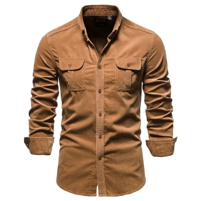 Men's Business Casual Corduroy Shirt - Eloy Royal