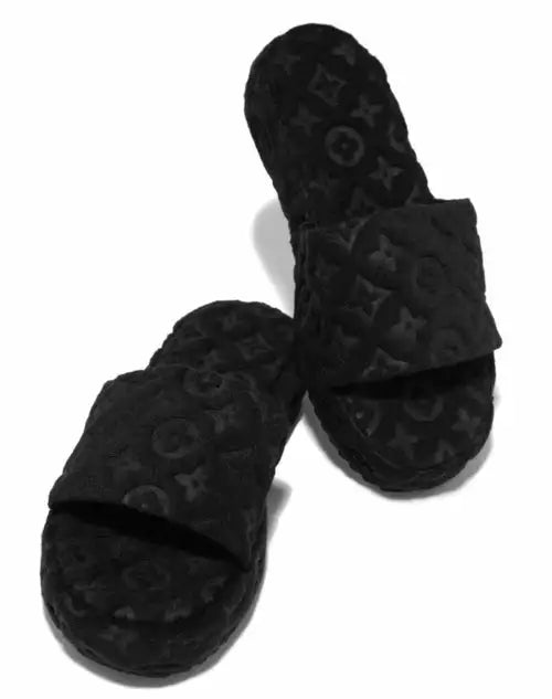 LV Design Fur Slippers - Eloy Royal