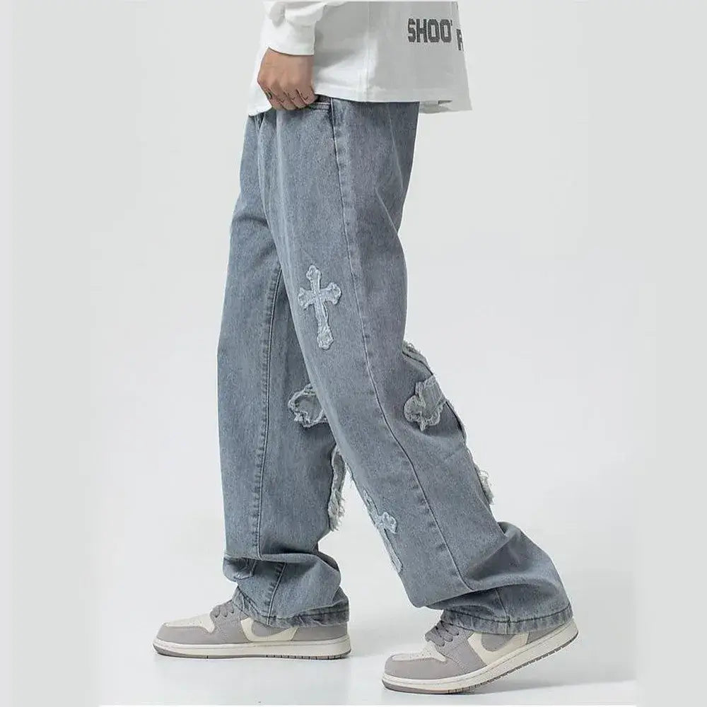 Cross Denim Pants - Eloy Royal