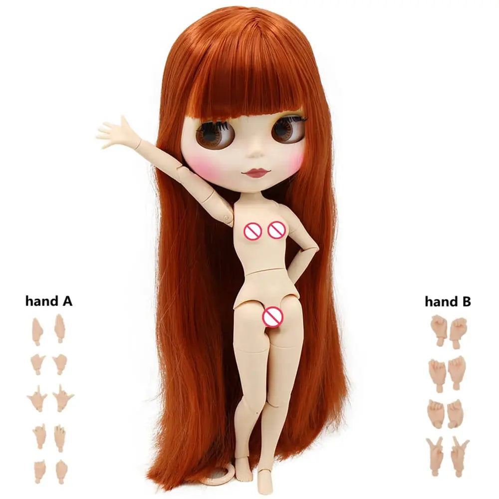 ICY DBS Blyth Doll 1/6 Joint Body DIY BJD toys Fashion Dolls girl gift Special Offer on sale with hand set A&B - Eloy Royal