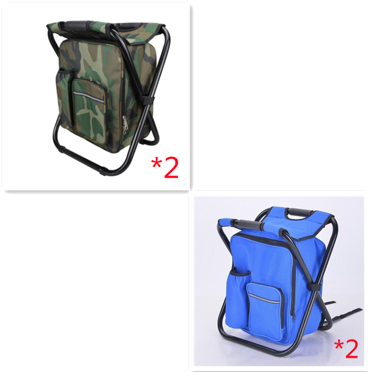 Multifunction Outdoor Folding Chair Ice Cooler Picnic Bags Camping Fishing Stool Backpacking Hunting Rest Chair - Eloy Royal