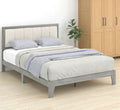 Platform Bed Frame with Wooden Slats,Bed Frame with Headboard