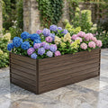 74.6'x35.4'x25' Raised Garden Bed Kit, Metal Elevated Planter Box, Open Drainage Base, 4 Reinforcing Rods, Rustproof Steel with Safety Edging – Easy Assembly for Vegetables, Flowers, Herbs
