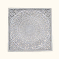 Handcrafted Wooden Wall Art Panel, 48x48 inch Intricate Mandala Wall Décor Large Decorative Carved Wood Wall Hanging for Living Room, Bedroom, Entryway & Office