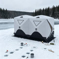 Insulated Pop-Up Ice Fishing Tent,Spacious Walk-In Ice Castle Tent,Outdoor Pop-Up Shelter,Instant Setup Outdoor Tent,Portable Pop-Up Ice Fishing Shelter