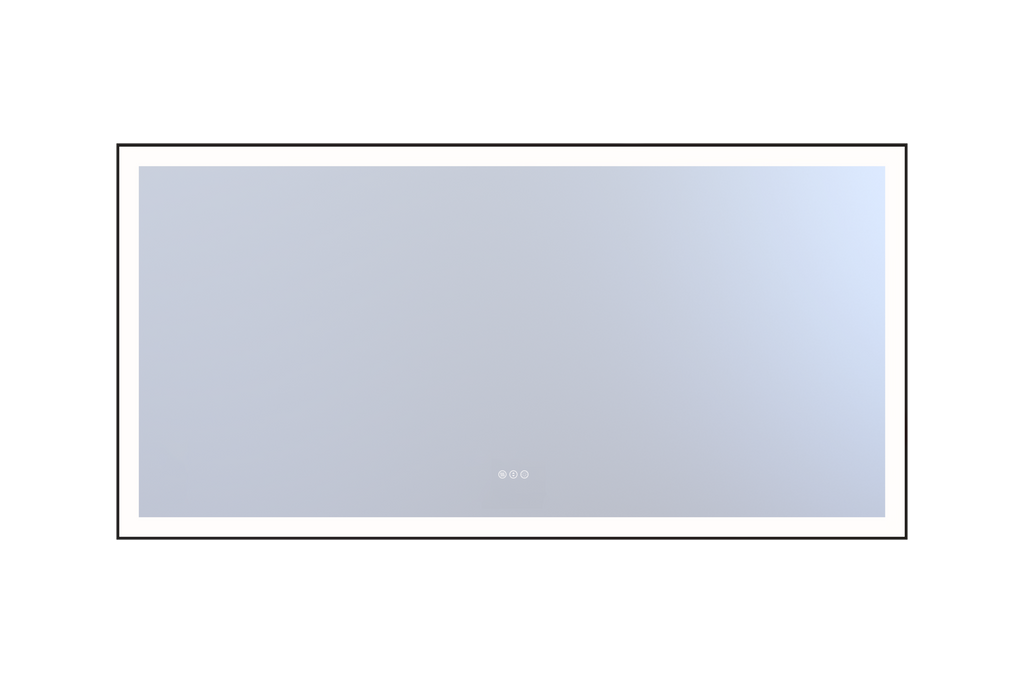 72*36in LED Mirror with Defogger & Dimmable, 3-Color Temperature (3000/4000/6000K), Closed Corner Frame, ETL Listed.