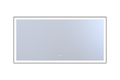 72*36in LED Mirror with Defogger & Dimmable, 3-Color Temperature (3000/4000/6000K), Closed Corner Frame, ETL Listed.