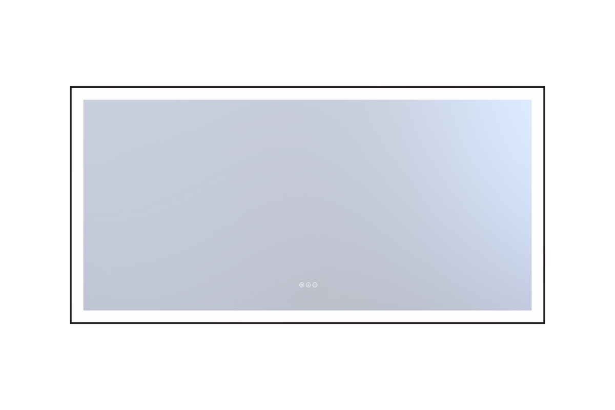72*36in LED Mirror with Defogger & Dimmable, 3-Color Temperature (3000/4000/6000K), Closed Corner Frame, ETL Listed.