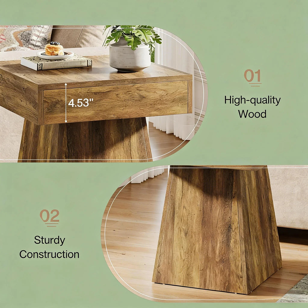 Narrow Nightstand,Sofe Table,Square Coffee Table - Eloy Royal