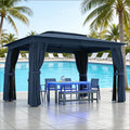 Double-roof Design Canopy Shelter,Outdoor Gazebo,Patio Gazebo