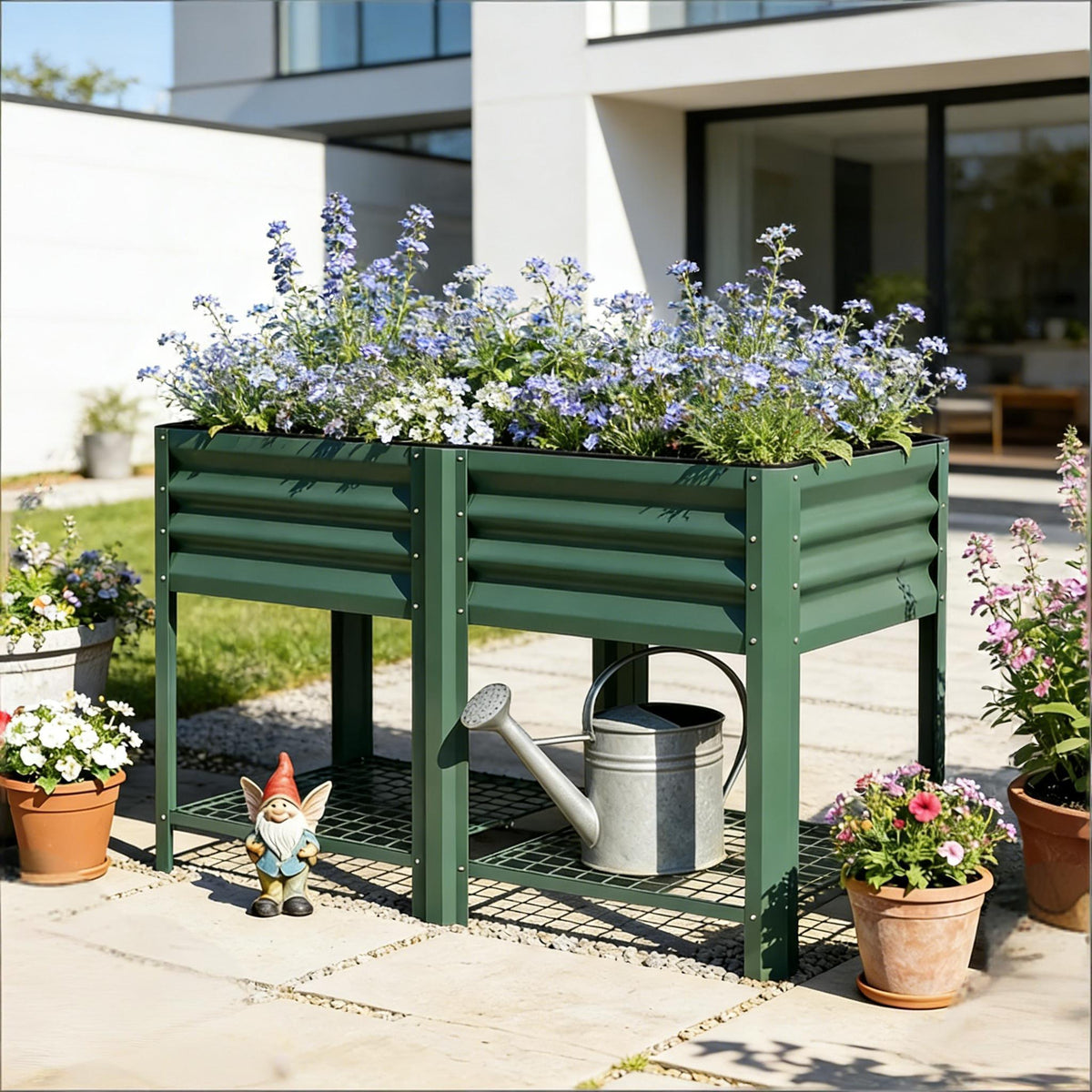 Planter Box,Outdoor Elevated Planter Box,Raised Garden Bed