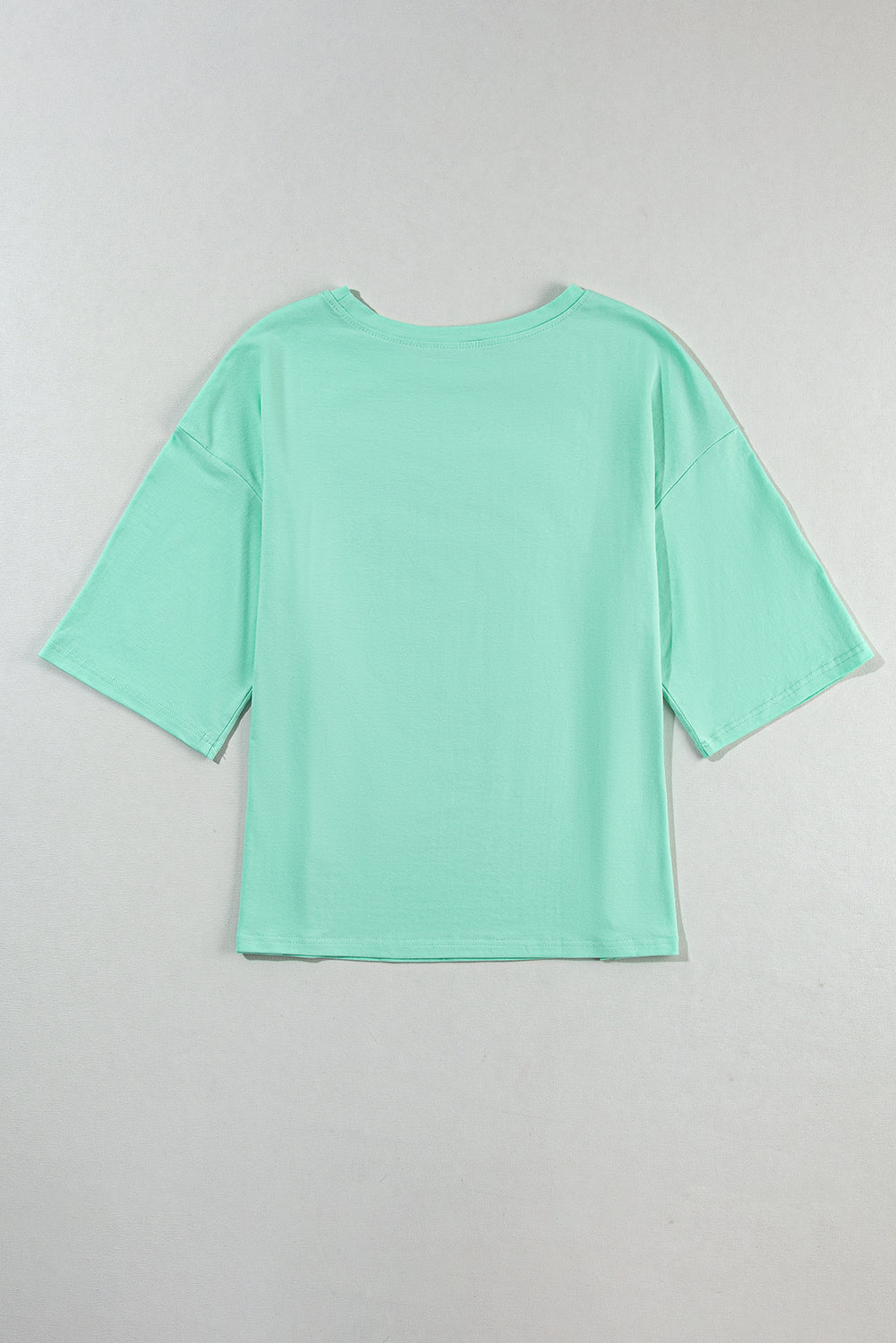 Light Pink Colorblock Star Patched Half Sleeve Oversized Tee - Eloy Royal