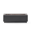 Modern Dark Grey 40' Outdoor Iron Propane Fire Pit, 50,000 BTU, Sleek Design