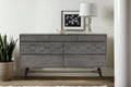 Makena 6 Drawer Dresser in Gray Acacia Wood