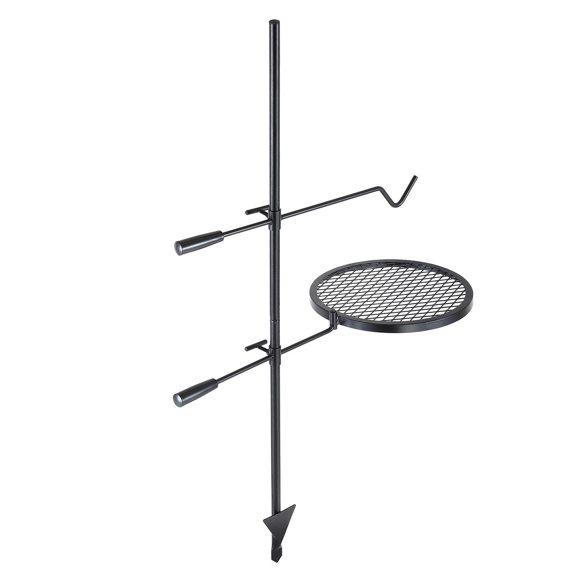 Swivel Campfire Grill, Fire Pit Grill Grate over Fire Pits, Heavy Duty Steel Grill Grates, 360° Adjustable Open Fire Outdoor Cooking Equipment, Portable Camp Fire Racks for Camping Outdoor BBQ