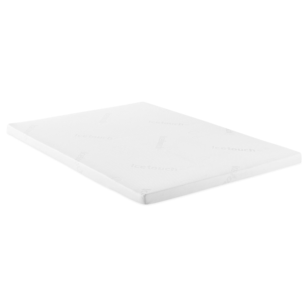 Klamath White Eastern King 3-inch Memory Foam Mattress Topper with Breathable Cover and Dual-Layer Comfort Foam