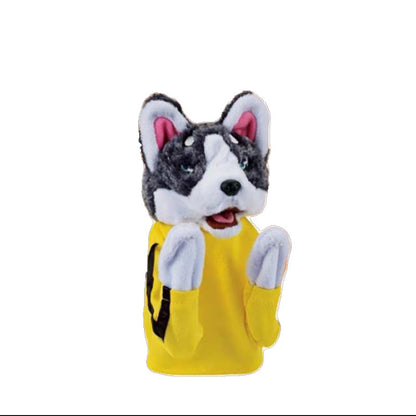 Plush Animal Boxing Dog Toy Interactive Hand Puppet Gloves Plush Toys