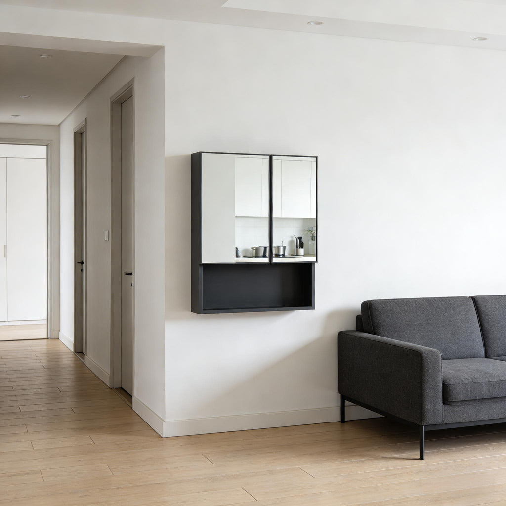 Stylish Wall Storage Cabinet,Wall-Mounted Mirror Cabinet