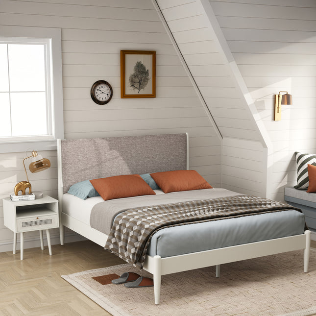 Feeney 2-Piece Bedroom Set, Cream White, Queen