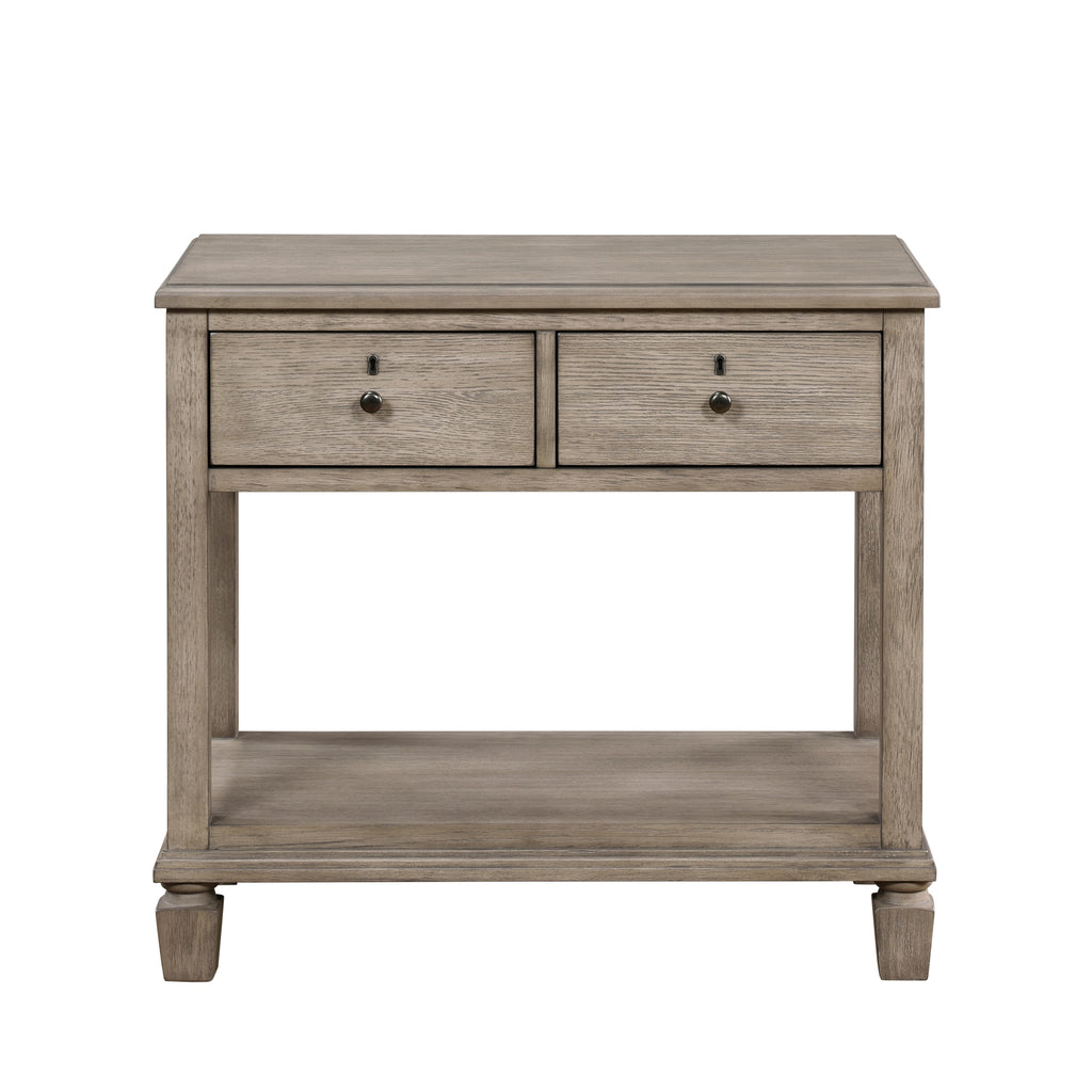 Nightstands Bedroom Engineered Wood Transitional Set of 2 Gray oak