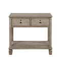 Nightstands Bedroom Engineered Wood Transitional Set of 2 Gray oak