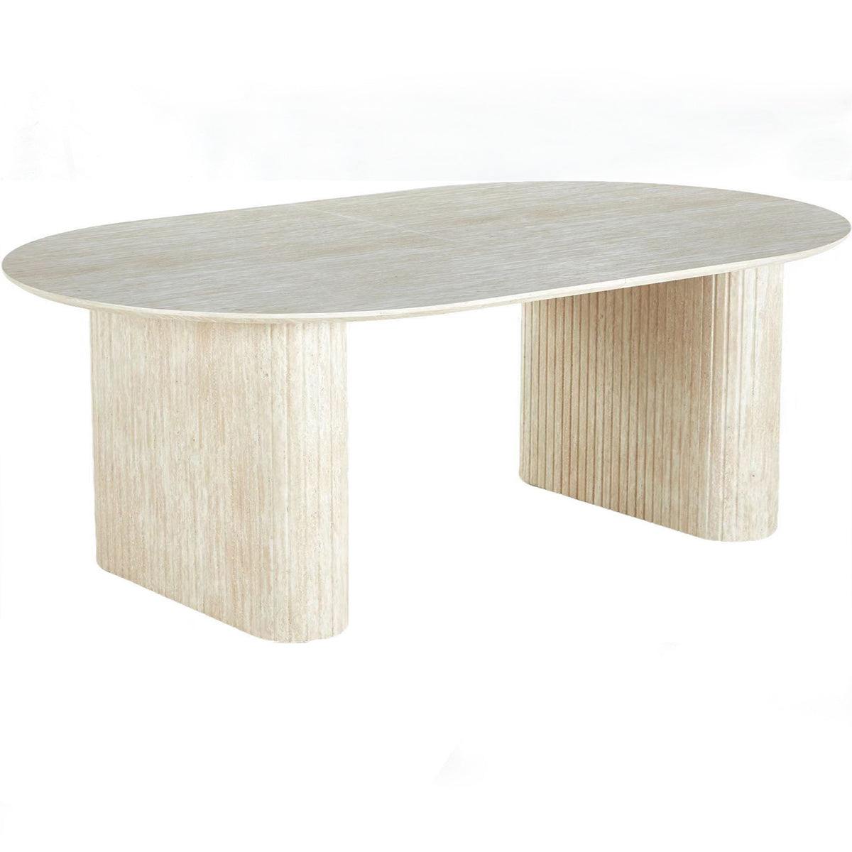 Extensible Table Leg for Dining, Office, or Coffee Table in American White Oak Finish with MDF Top