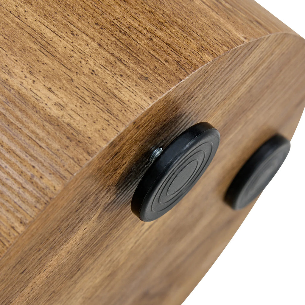 The cylindrical table with its patterned design can be easily integrated into a variety of interior styles, from coffee tables to small dining tables, workbenches or makeshift writing desks. - Eloy Royal