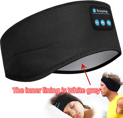 Wireless Bluetooth Sleeping Headphones Headband Thin Soft Elastic Comfortable Music Ear Phones Eye Mask For Side Sleeper Sports - Eloy Royal