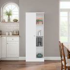 Rentz Multi-Storage Cabinet with Storage Compartments, and Versatile Organization, White