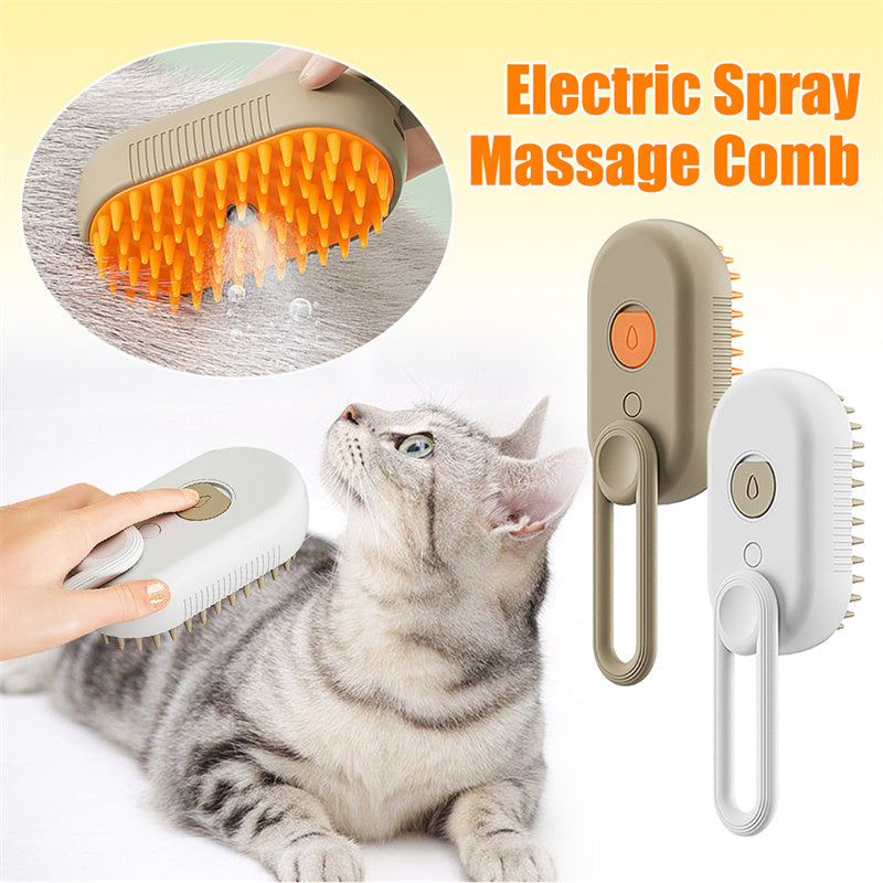 Cat Steam Brush Steamy Dog Brush 3 In 1 Electric Spray Cat Hair Brushes For Massage Pet Grooming Comb Hair Removal Combs Pet Products - Eloy Royal