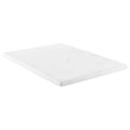 Klamath White Queen 3-inch Memory Foam Mattress Topper with Breathable Cover and Dual-Layer Support