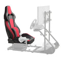 Universal PVC Bucket Style Reclinable Sport PU Leather Simulator Racing Seat with Adjustable Lock Slide