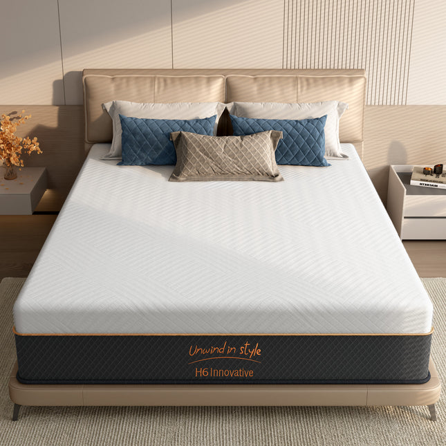 10 Inch Hybrid Mattress in a Box,Full Size,Pocket Spring Mattress Medium Firm Feel with Edge Support & Motion Isolation