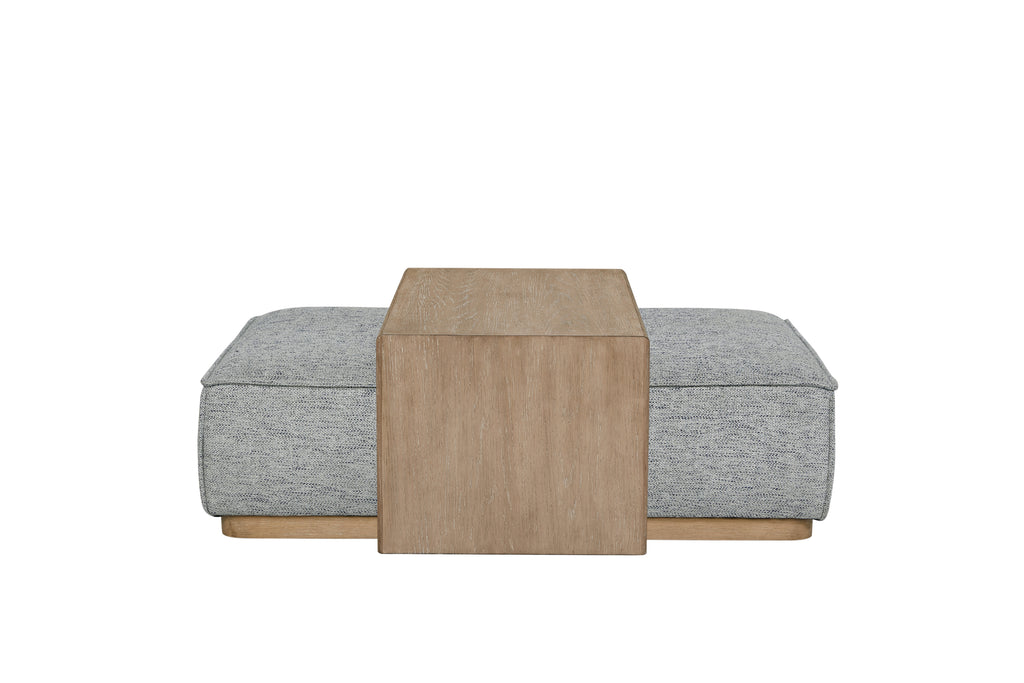 Ottoman & Tray Table - Gray