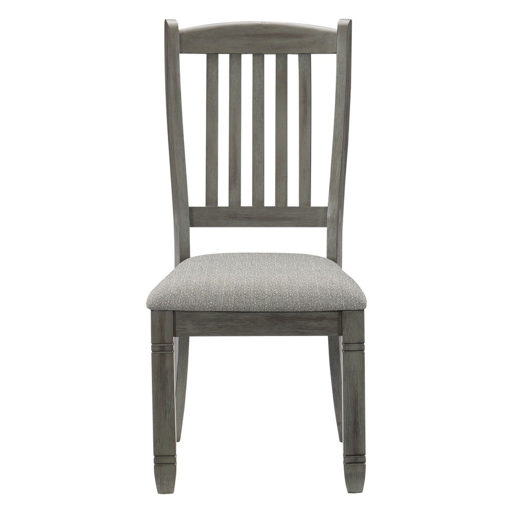 Side Chairs Dining Room Wood Veneer Set of 8 Gray