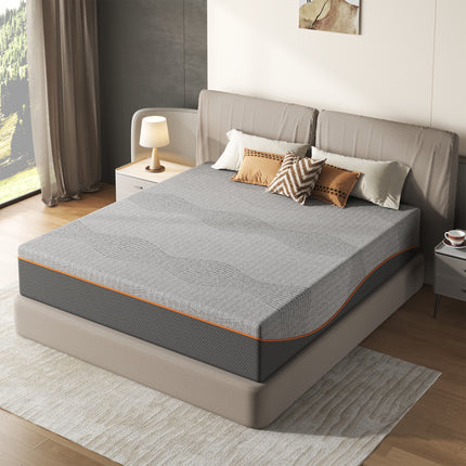 King Size Mattress,10 Inch Memory Foam Mattress, Fiberglass Free, Medium Feel, Breathable Cooling Layers, Certified Safe Materials