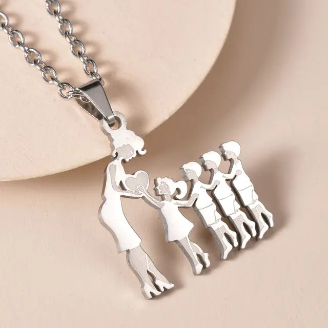 Family Silver Necklaces - Eloy Royal