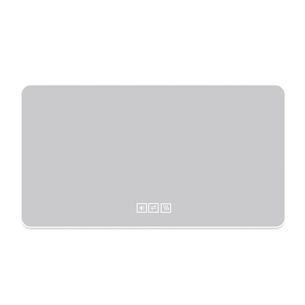 28x60in LED Bathroom Mirror with Three-Color Dimmable Backlight, Corrosion-Resistant Silver Finish, Aluminum Optical Lampshade