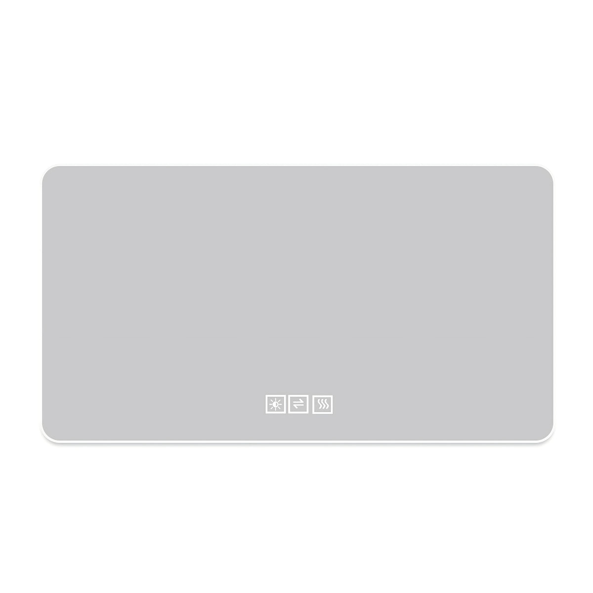 28x60in LED Bathroom Mirror with Three-Color Dimmable Backlight, Corrosion-Resistant Silver Finish, Aluminum Optical Lampshade