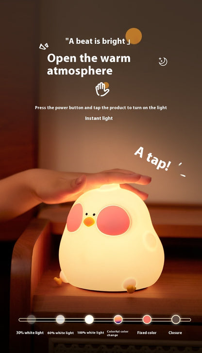 Cool Chicken Silicone Night Lamp Creative RGB Colorful Remote Control Night Light - Eloy Royal