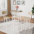 Bar table, equipped with 2 bar stools , with backrest and partition