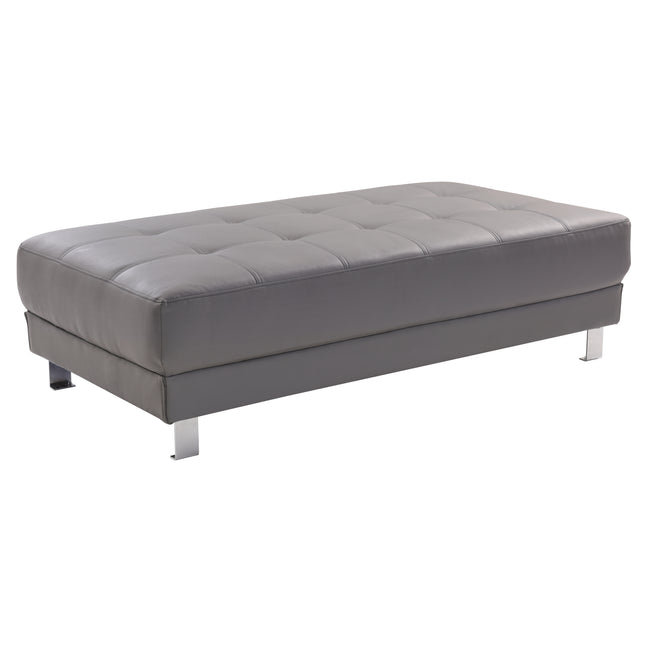 Sleek Gray Contemporary Ottoman For Any Room