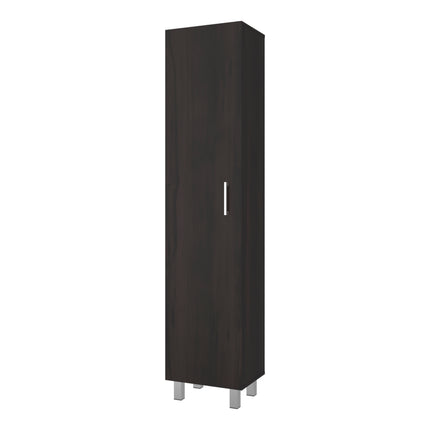 Vintro Freestanding Storage Cabinet with Internal Storage Shelves, Tall Single Door, 4 Interior Shelves, Metal Handle and Legs